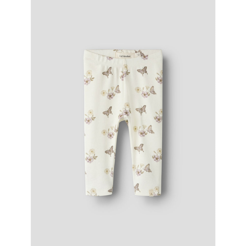 Køb Lil'Atelier Coconut Milk Flower Nbflayo See Slim Leggings Lil