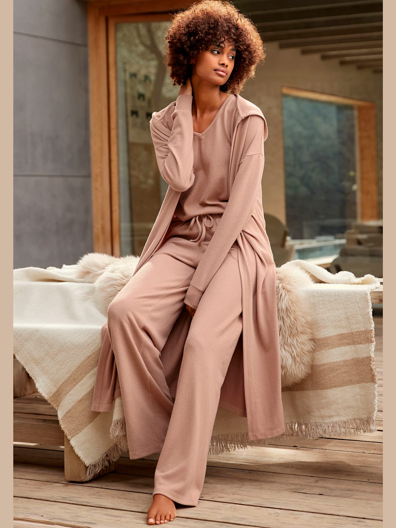 Veste en tricot cardigan confortable à capuche