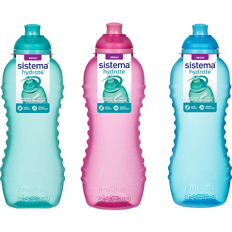 Sistema Twist n' Sip drikkeflaske (460ml) - flere varianter - assorteret