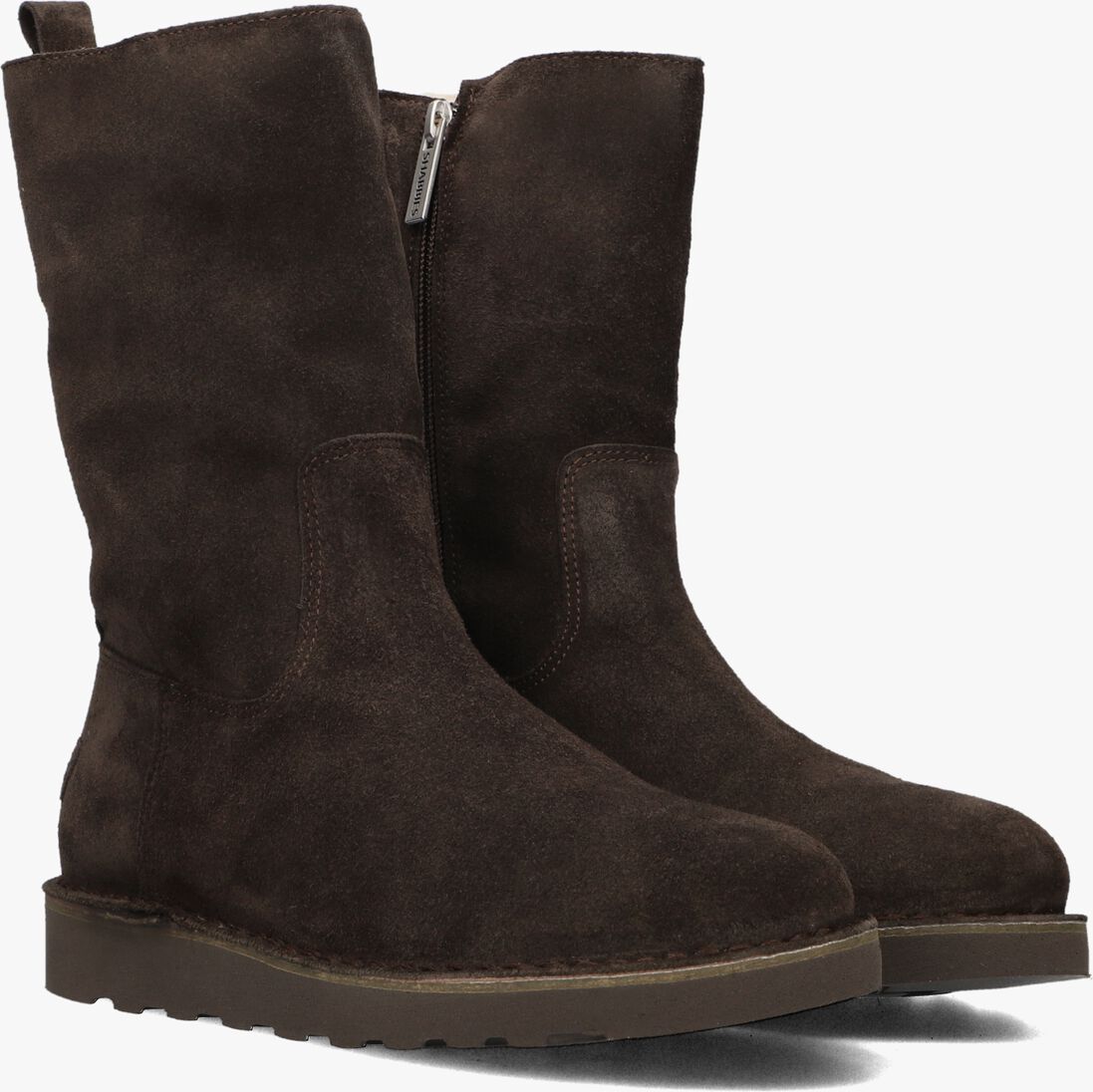 bruine shabbies enkelboots palissa mia high zip