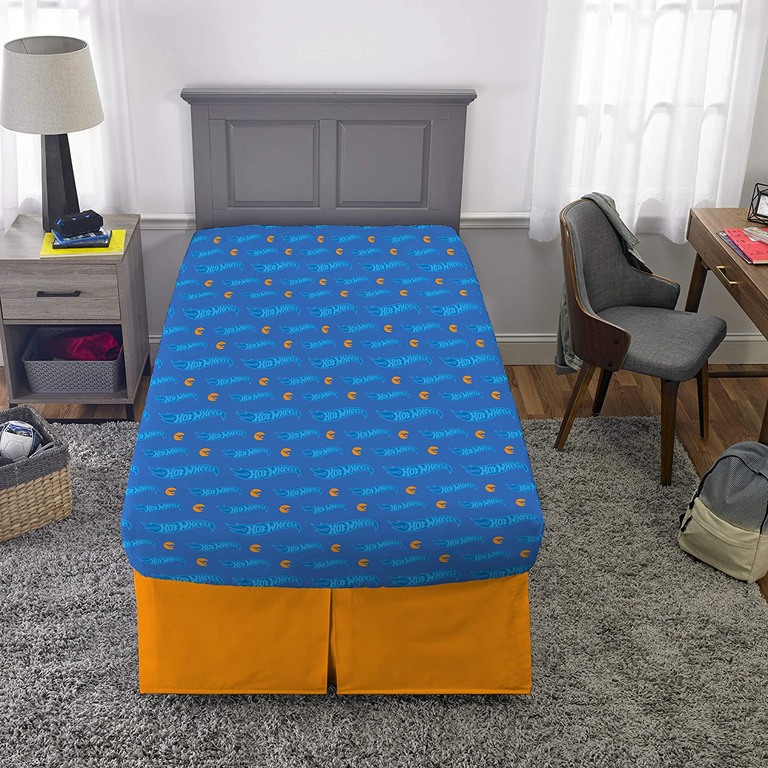 Twin Super Mario 3-Piece Bed Sheet Set.1 Flat Sheet 1 Fitted Sheet 1 Pillow Cases