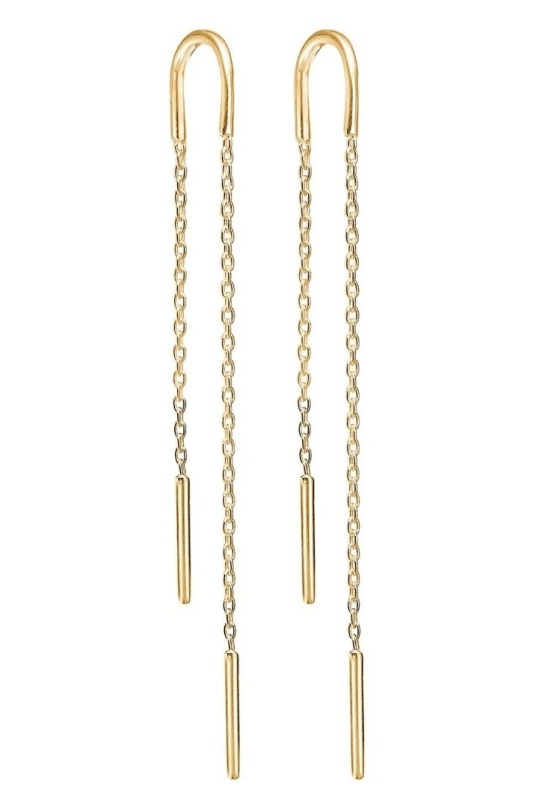 Enamel Copenhagen Earring, Hoop Chain