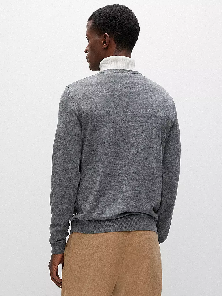 BOSS Pullover Slim Fit LENO-P grau
