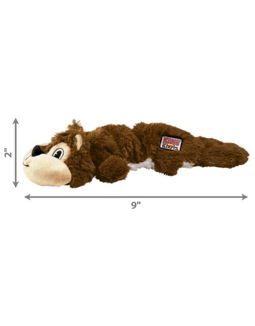 Kong Scrunch Knots Eekhoorn Bruin - Hondenspeelgoed