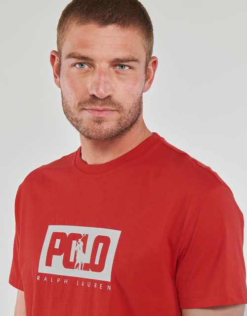 Polo Ralph Lauren - T-SHIRT AJUSTE EN COTON LOGO POLO RALPH LAUREN Rojo