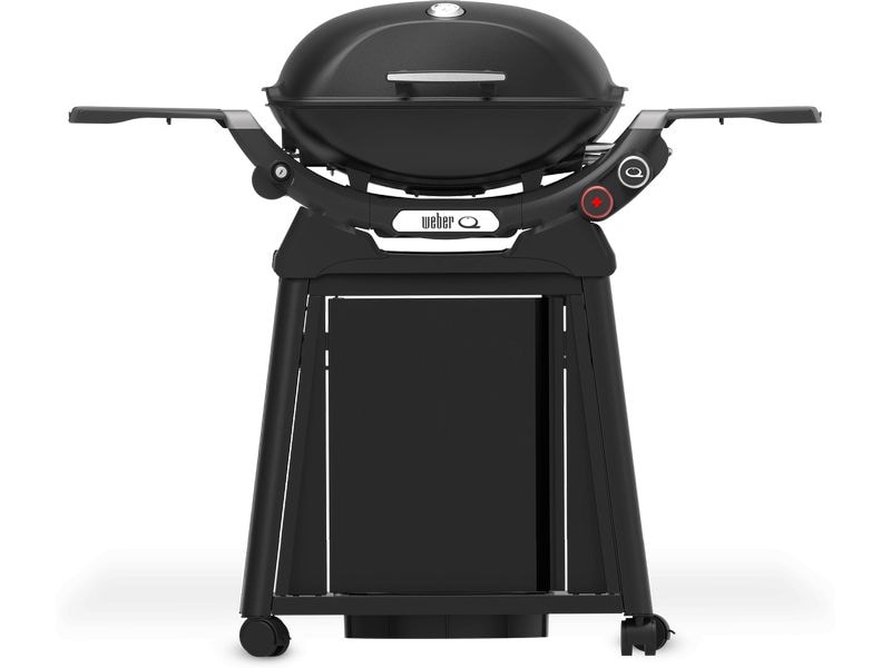 Weber Gasgrill Q2800N  mit Rollwagen Gasgrill mit Seitentischen und Rollwagen