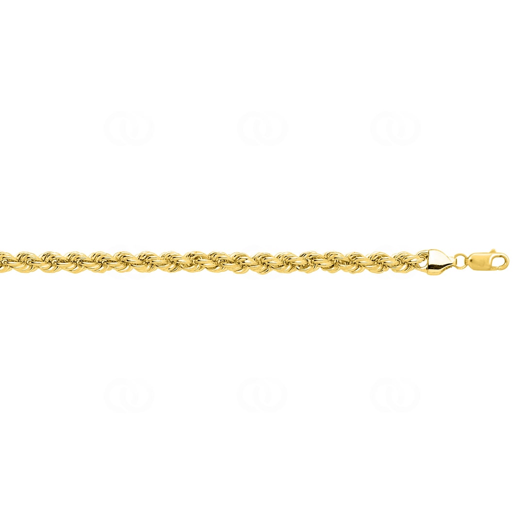 4.0mm Kordelkette 375/9 K Gelbgold halbmassiv