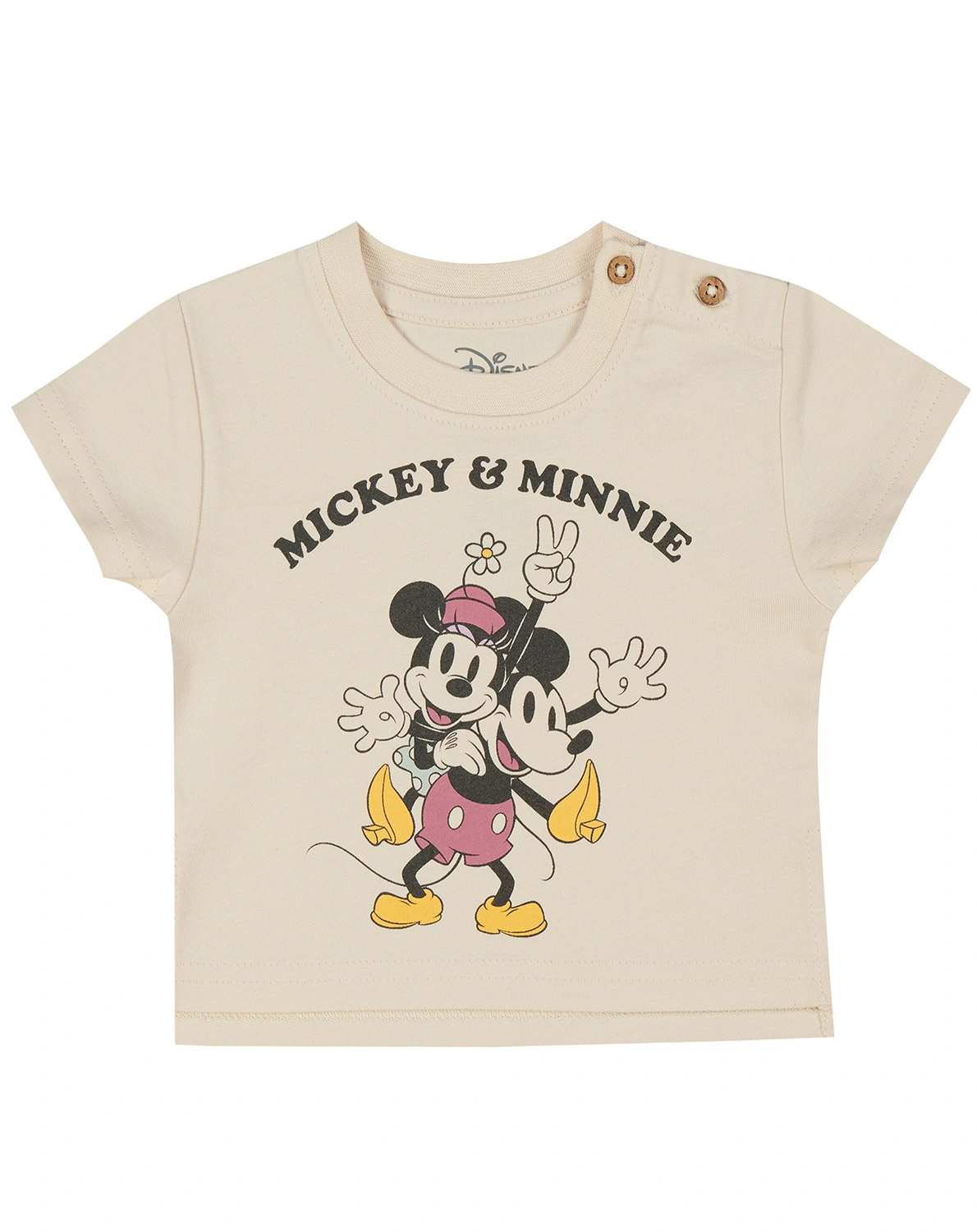 T-Shirt MICKEY & MINNIE in off white nature