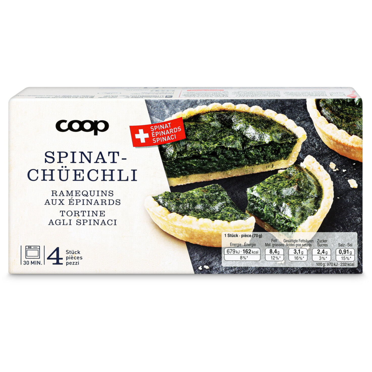 Spinat Chüechli 4x70g