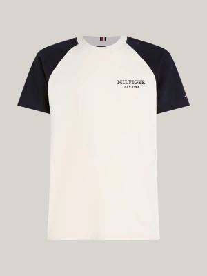Camiseta Hilfiger Monotype com blocos de cores e modelagem Archive Fit