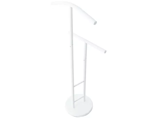 Valet de nuit - Métal - 50 x 28 x 107cm - Blanc - Raymon