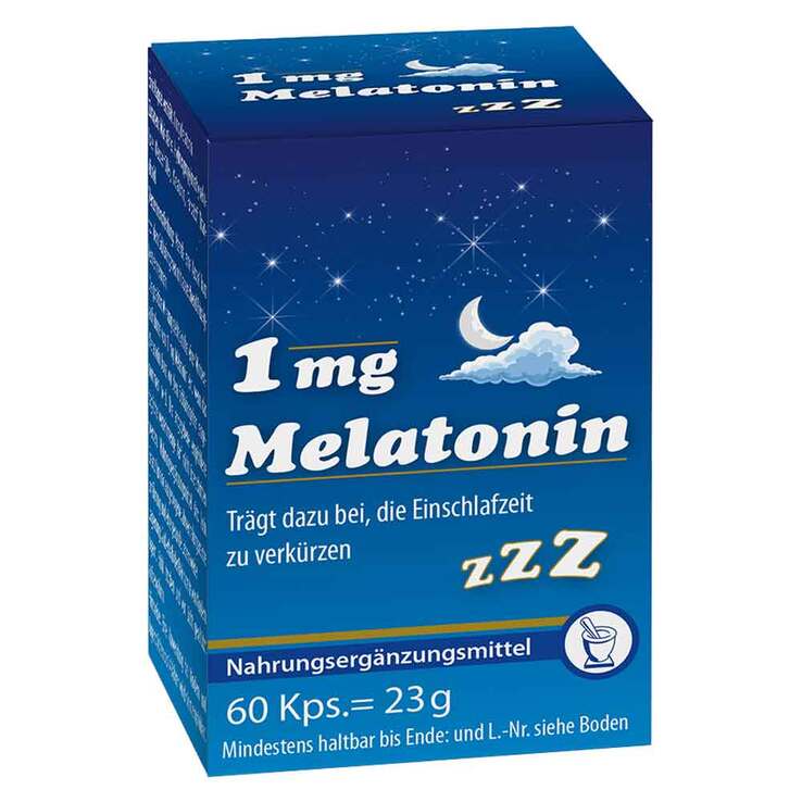 Melatonin 1 mg Kapseln, 60 St