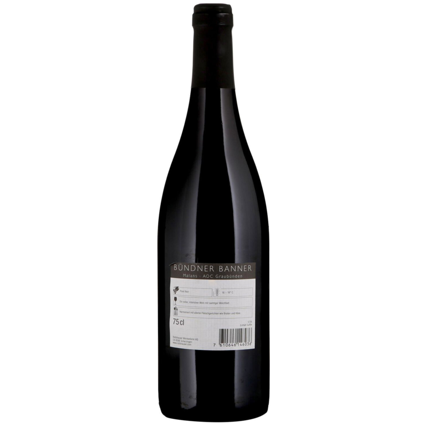 Graubünden AOC Malans Pinot Noir Bündner Banner -75cl