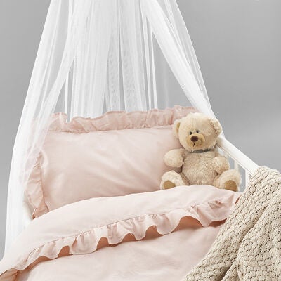 Borganäs Sengesett Sprinkelseng Volang 100 x 130 2-delt, Rosa