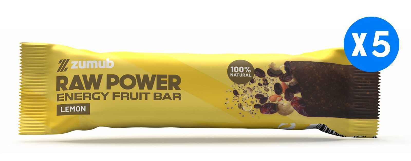 Barra de Energia de Frutas Zumub Raw Power 30g Café