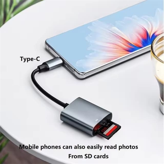 NÖRDIC USB-C Kortlæser SD UHS-I