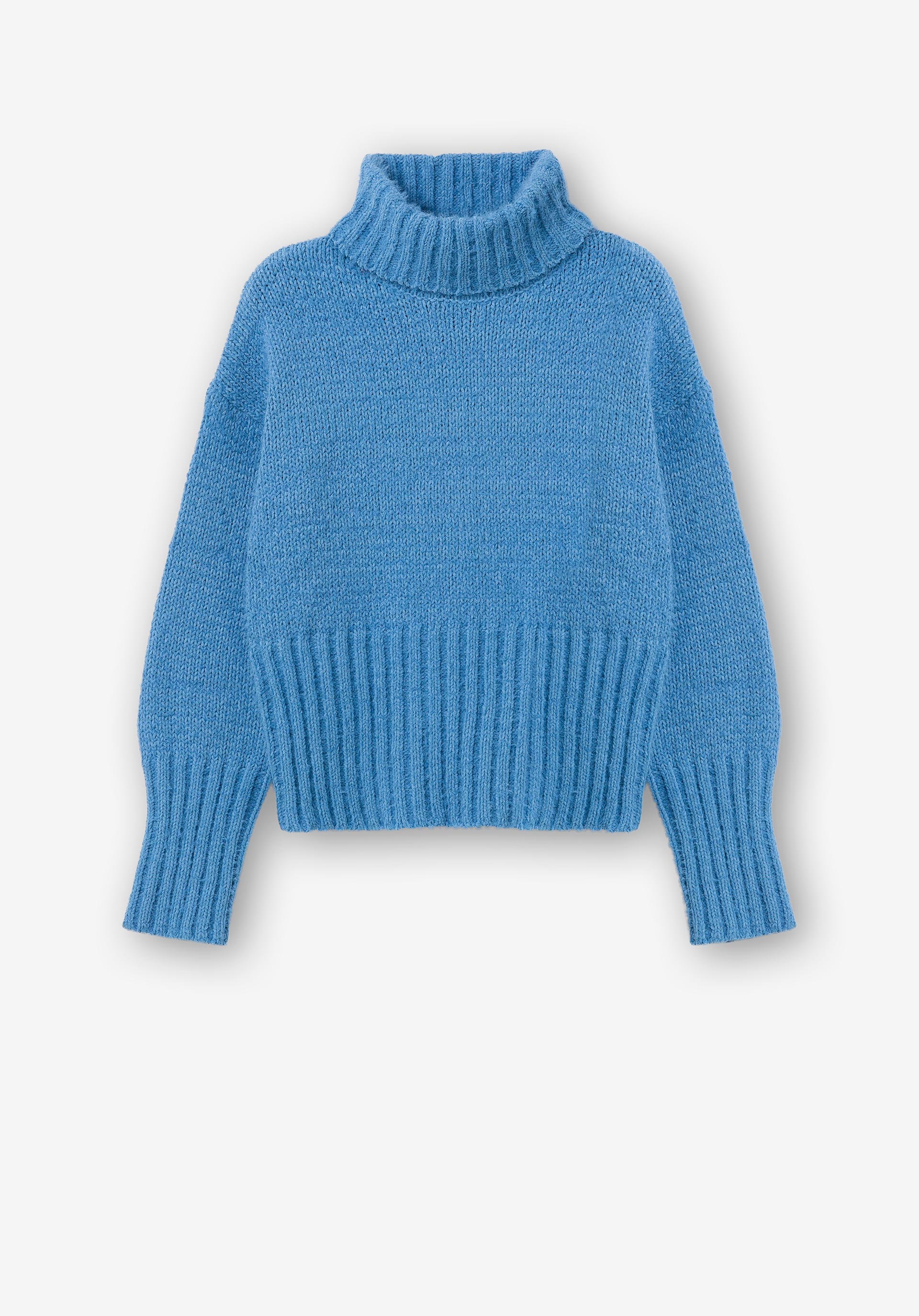 Camisola de Malha de Gola Alta