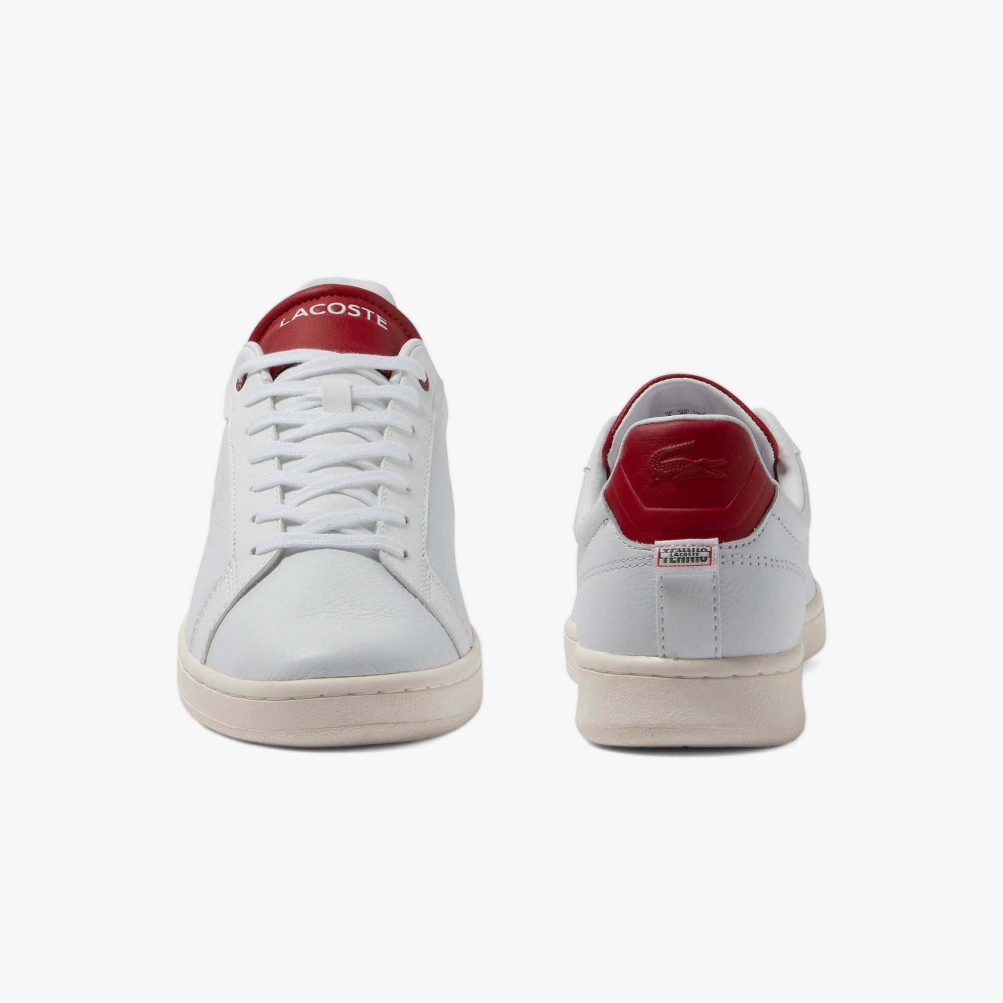 Sneakers Carnaby Pro homme en cuir détail au talon Sneakers - Blanc - Lacoste - Homme