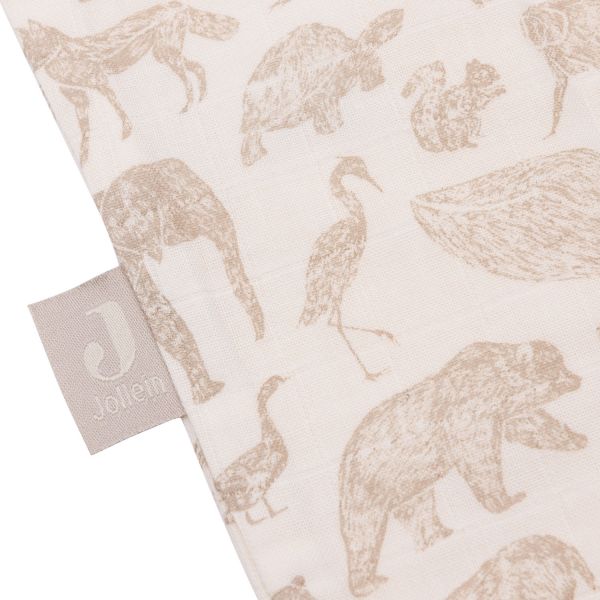Jollein Animals Hydrofiel Slaapzak - 70 cm - Nougat