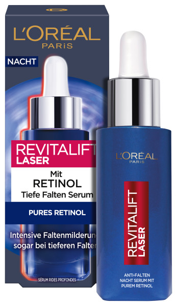 L'OREAL PARIS Revitalift Laser Anti-Falten Serum Nacht mit purem Retinol 30 ml