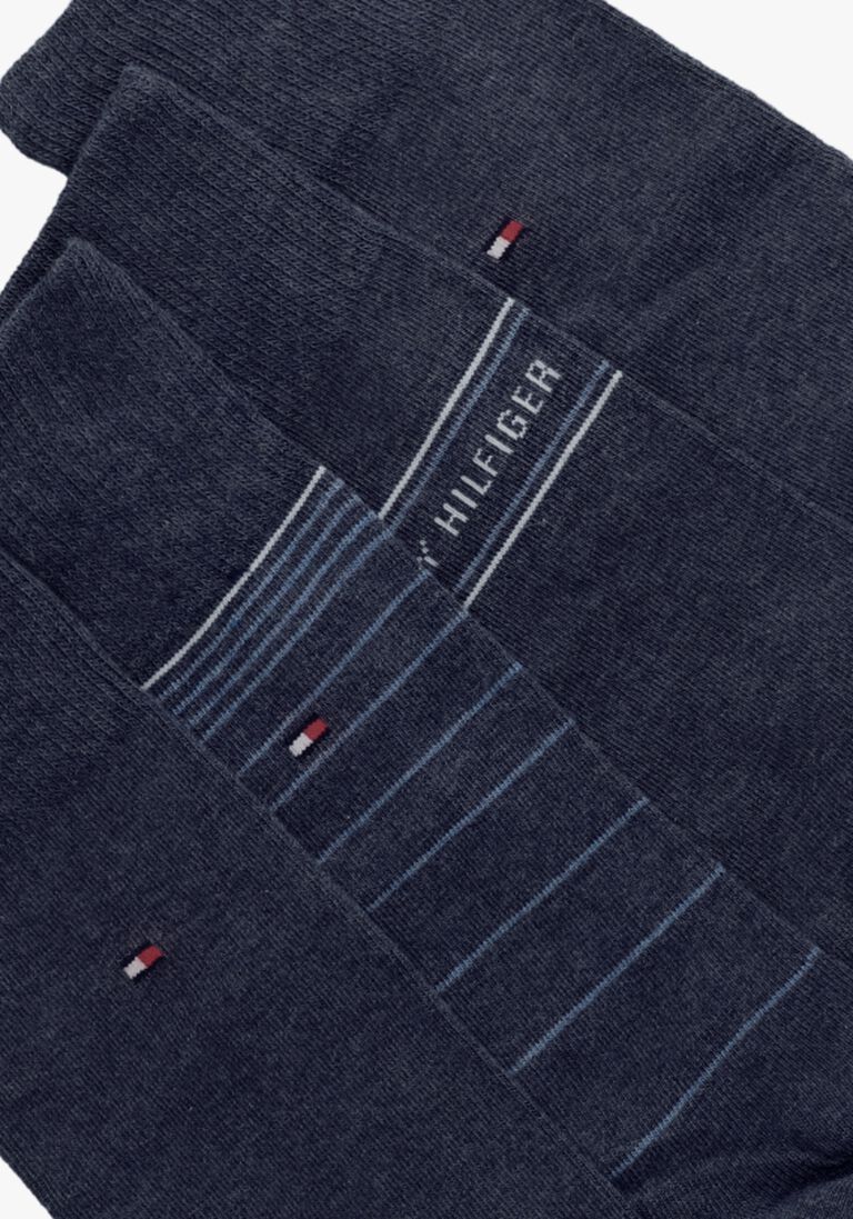 TOMMY HILFIGER blauwe tommy hilfiger sokken th men sock 4p tin giftbox