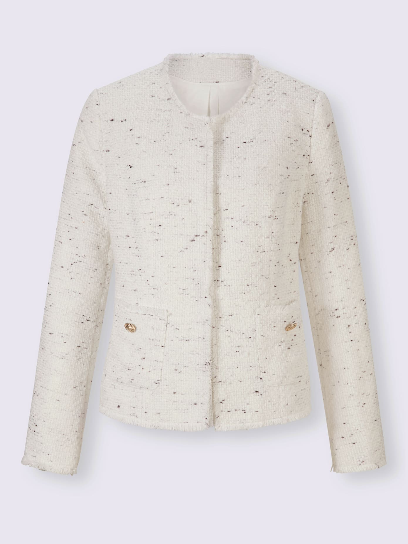 Blazer bouclé multicolore