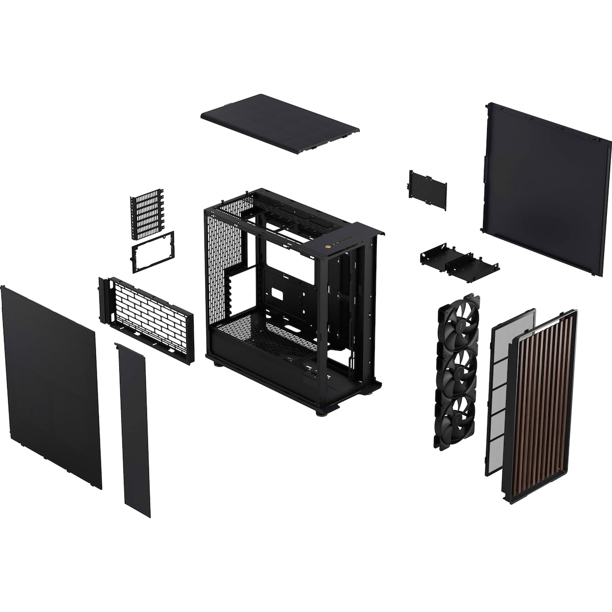 Fractal North XL Charcoal Black PC kabinett