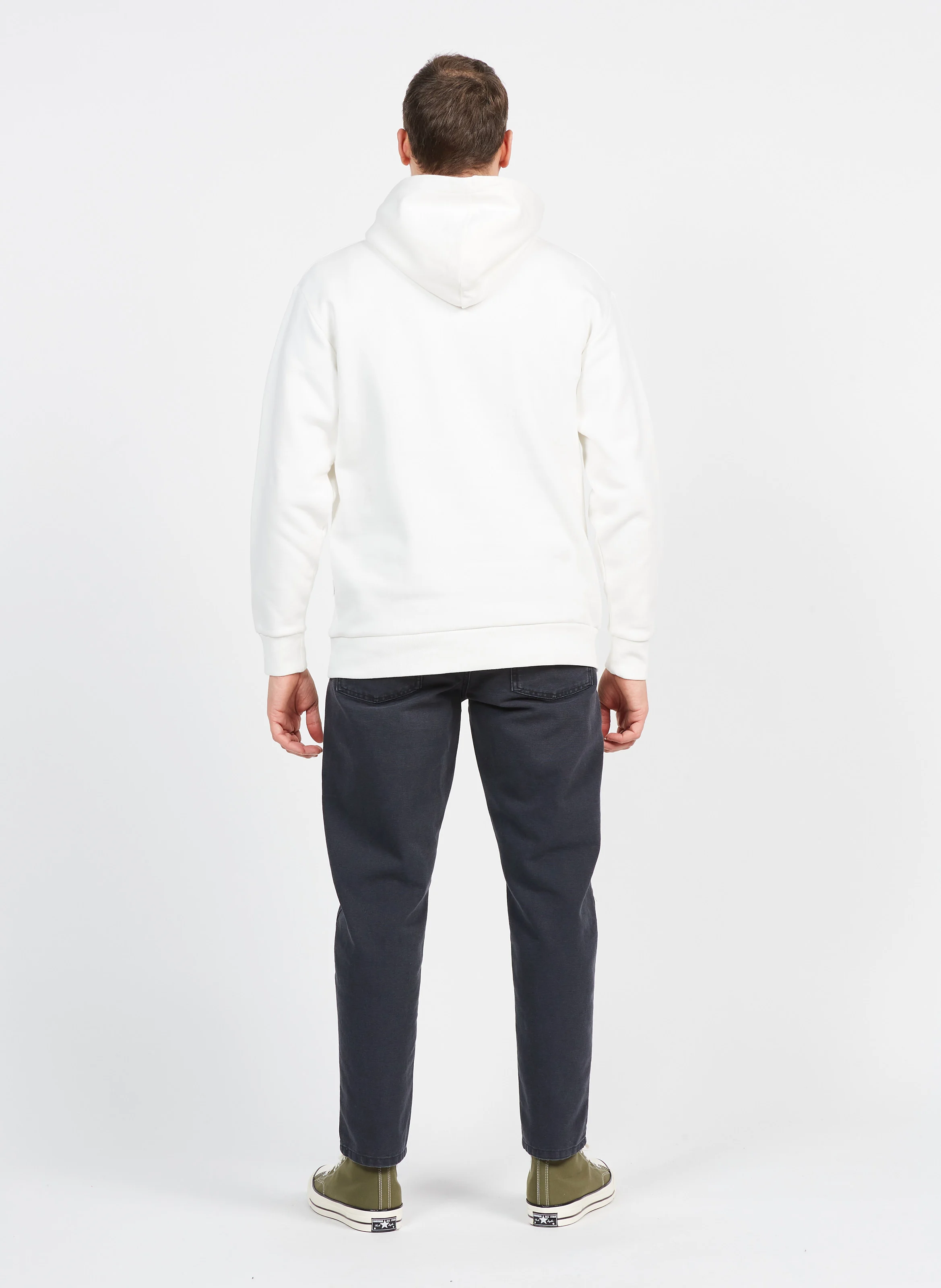 Sweat à capuche en coton| Blanc
