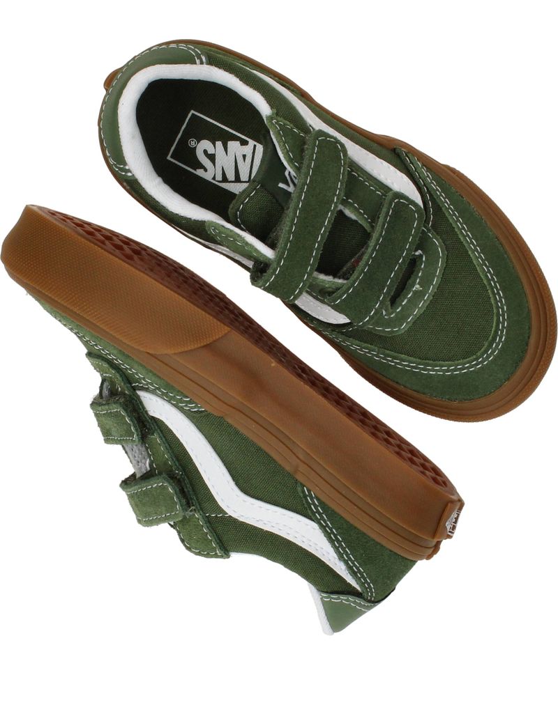 Vans Brooklyn LS V Gum Sneakers Groen Jongens