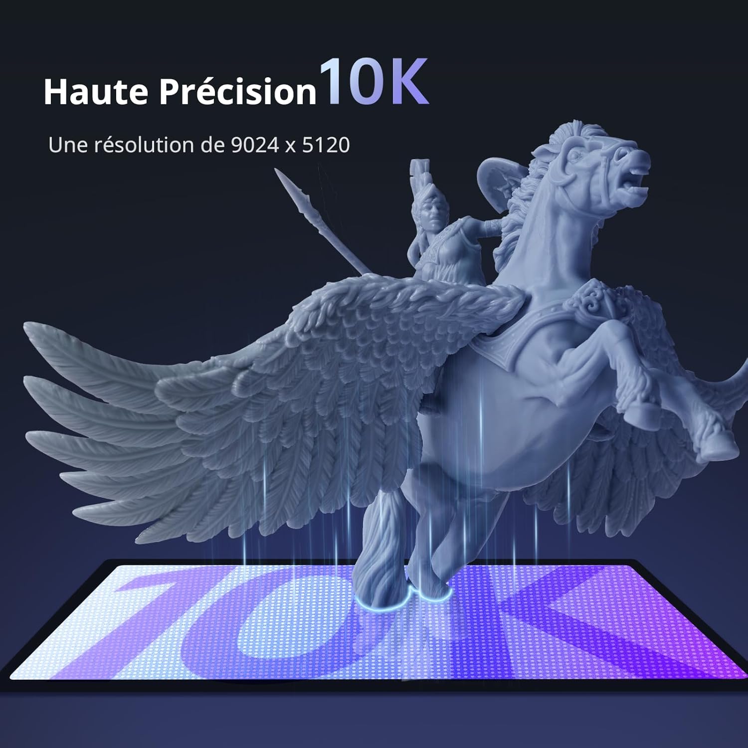 Imprimante 3D ANYCUBIC Photon Mono 4 10K en résine - 153,4 x 87 x 165 mm³ (2,2 L)