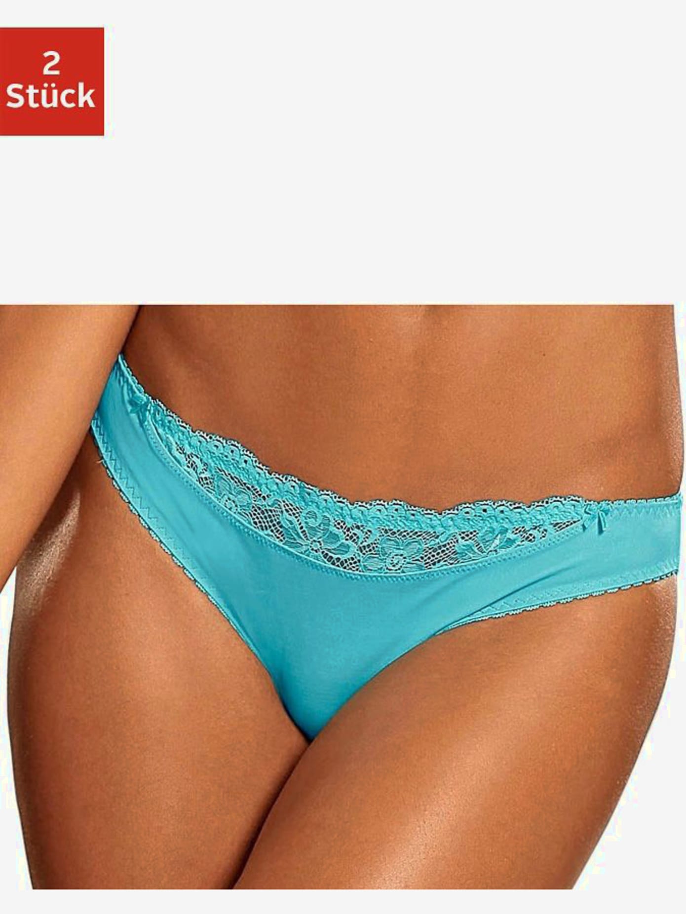 Slip confortable, petit empiècement en dentelle à la ceinture