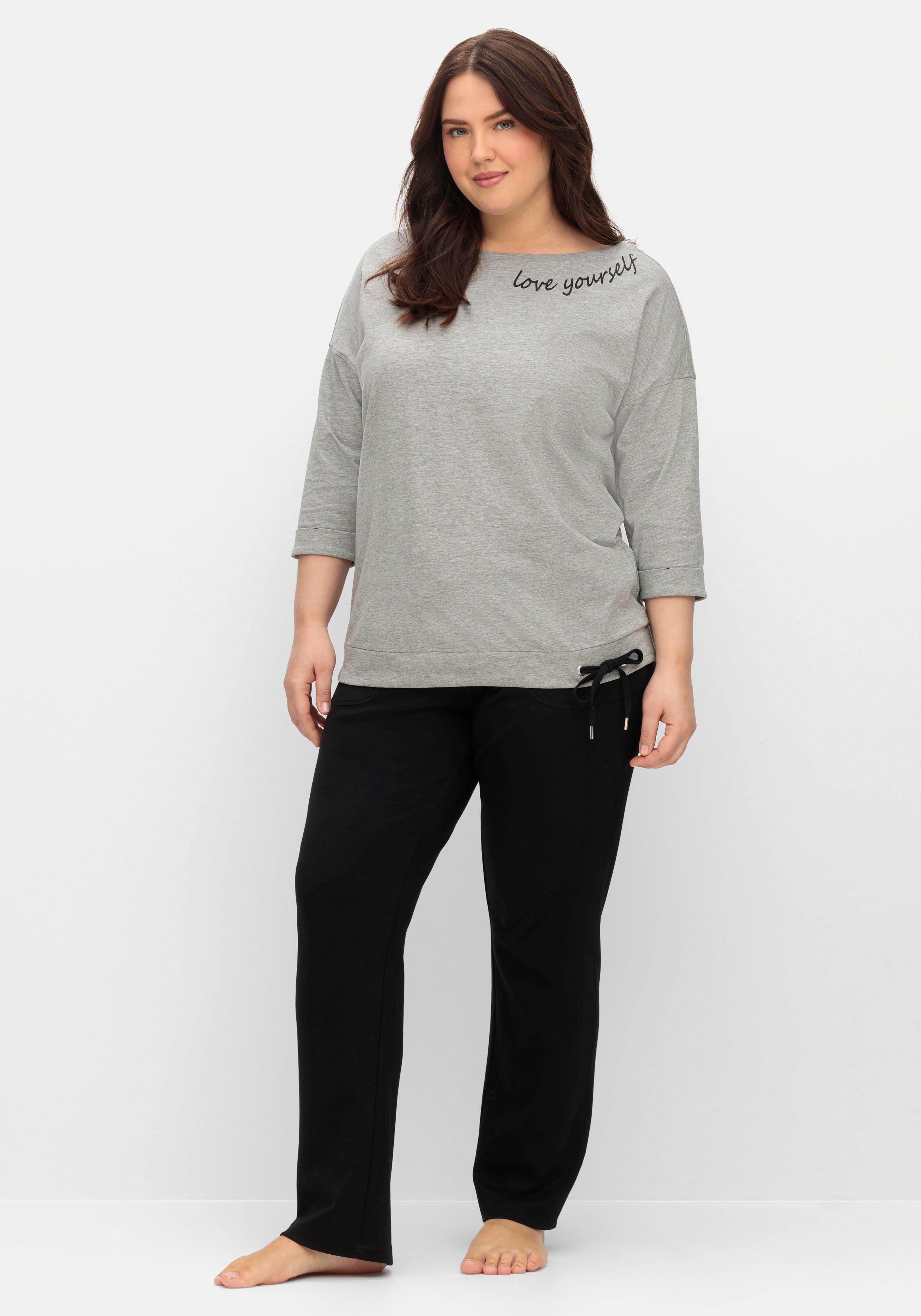 Oversized-Shirt mit Bindeband am Saum