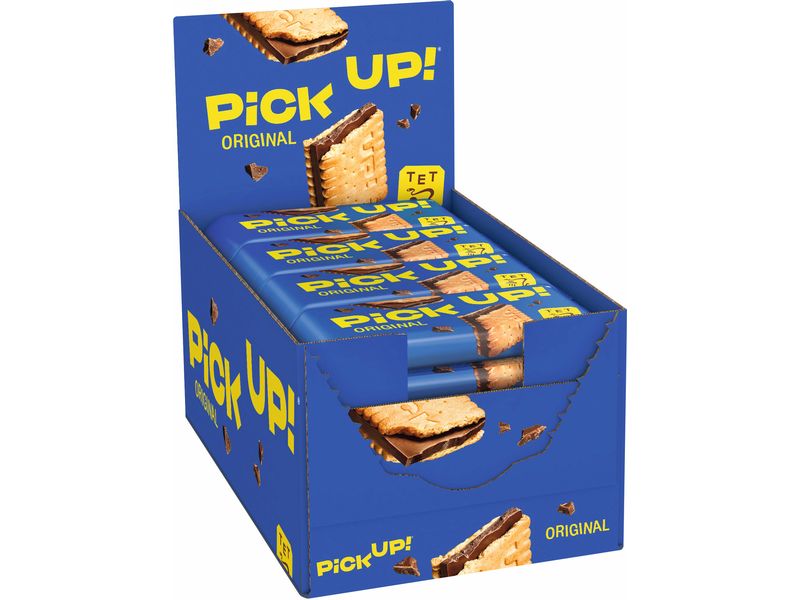Bahlsen Pick-Up Snack Pick Up! Original 24 x 28g Knuspriger Snack mit feiner Milchschokolade