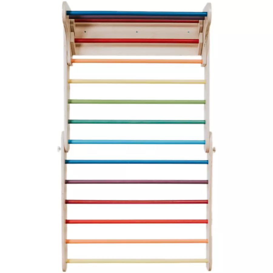 LEG & GO Kletterdreieck – Kletterwand 2in1, Regenbogen