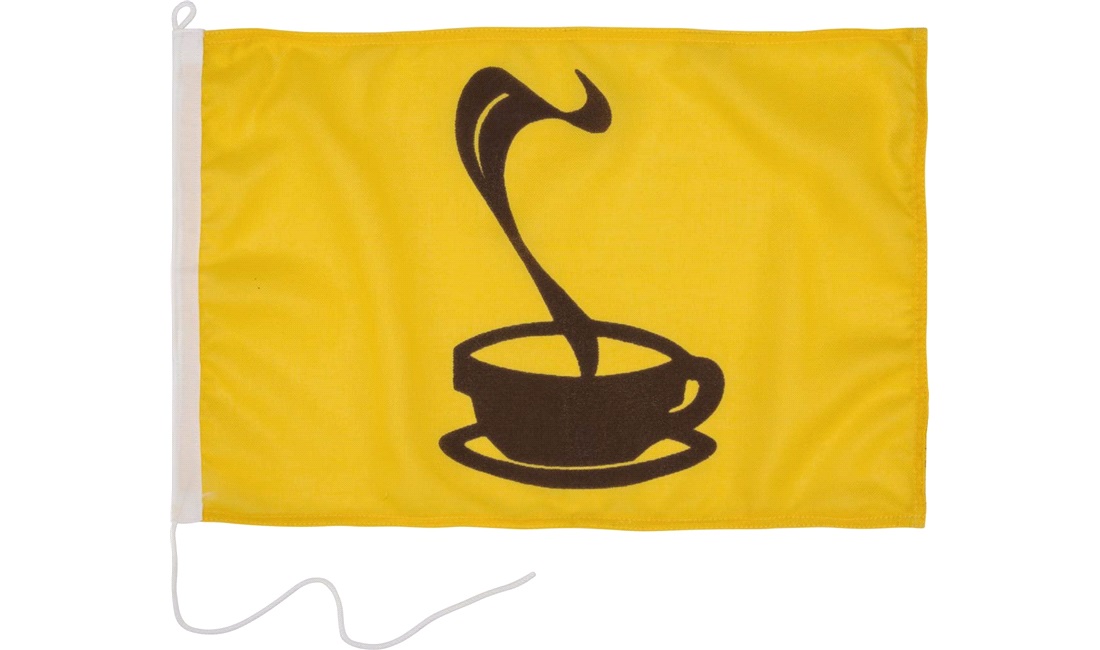 Humørflag, Kaffe, 30x45 cm