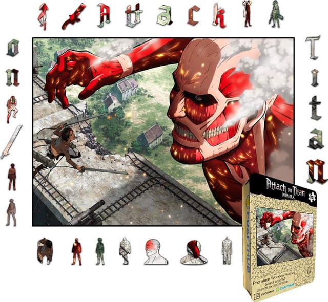 Crafthub Attack on Titan puslespil (Eren Colossal Titan)