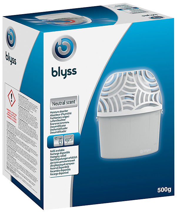 Absorbeur d'humidité Blyss + 1 galet neutre 500g