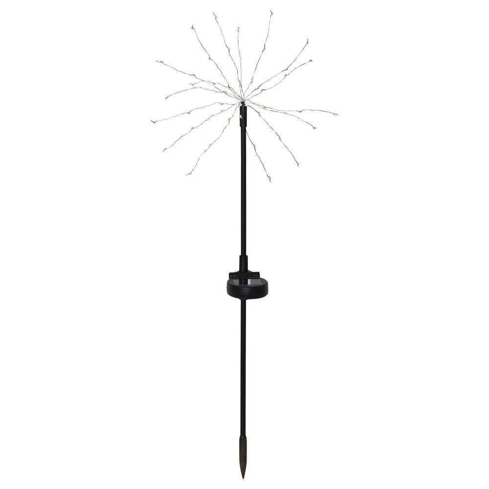 LED Solar Decoratie Vuurwerk in Zwart IP44 600x250mm