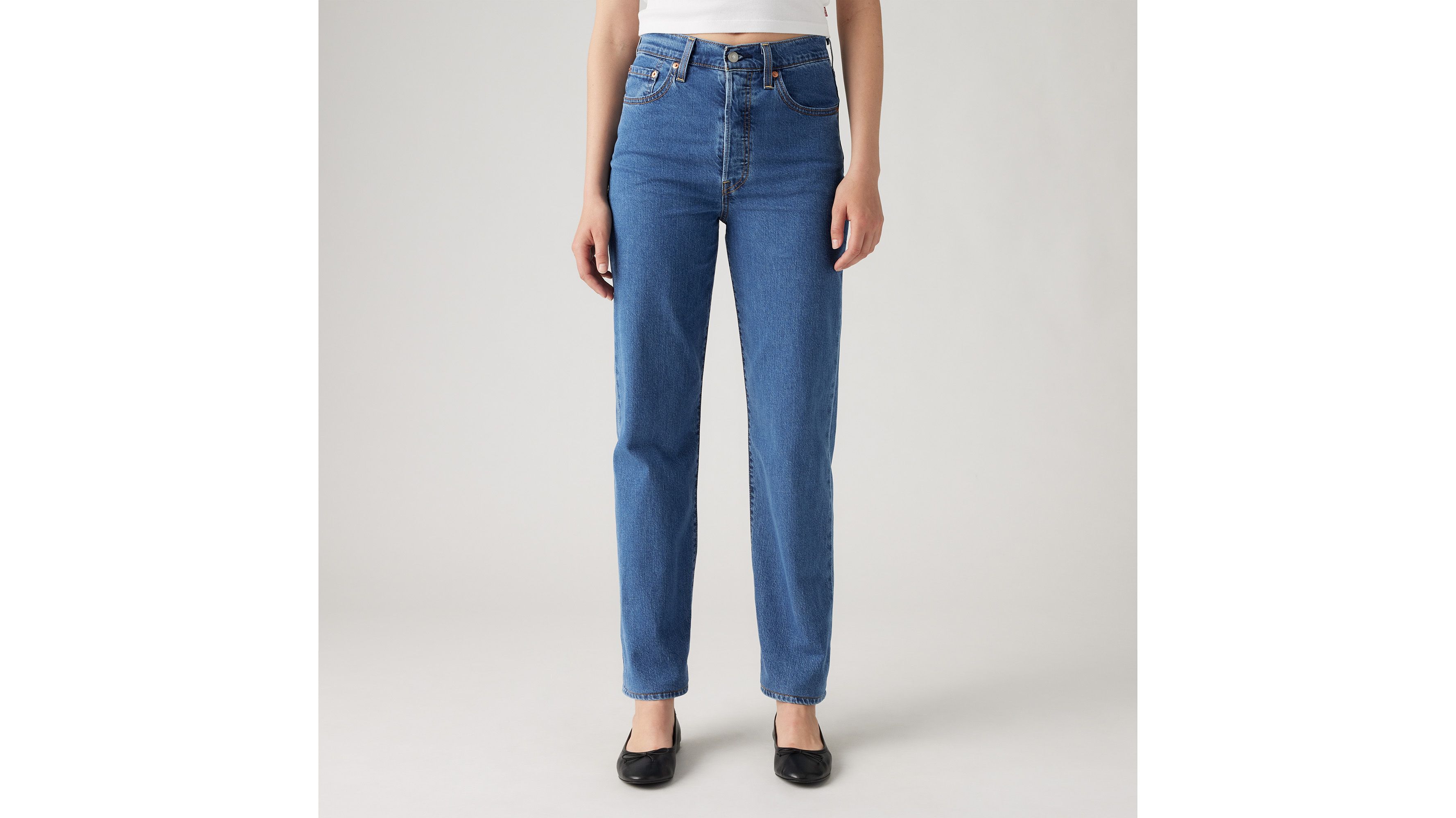 Jean Ribcage Straight cheville Lightweight - Cool As A Pickle - Bleu