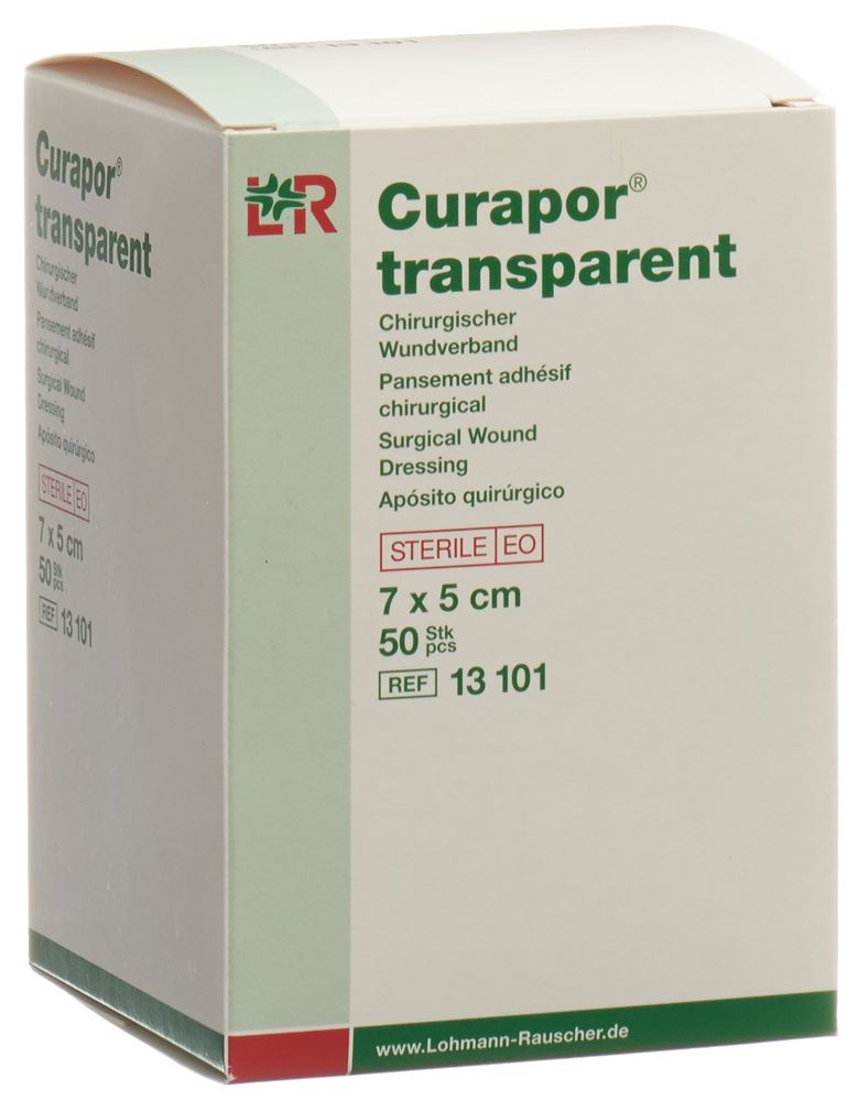 CURAPOR Wundverband 7x5cm transparent Btl 1 Stk