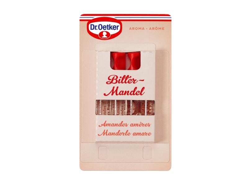Dr.Oetker Aroma Bitter Mandel 4 x 2 ml Die exquisite Frucht des Mandelbaumes
