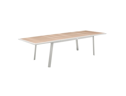 HESPERIDE - Table de jardin extensible pavane en aluminium - 12 places