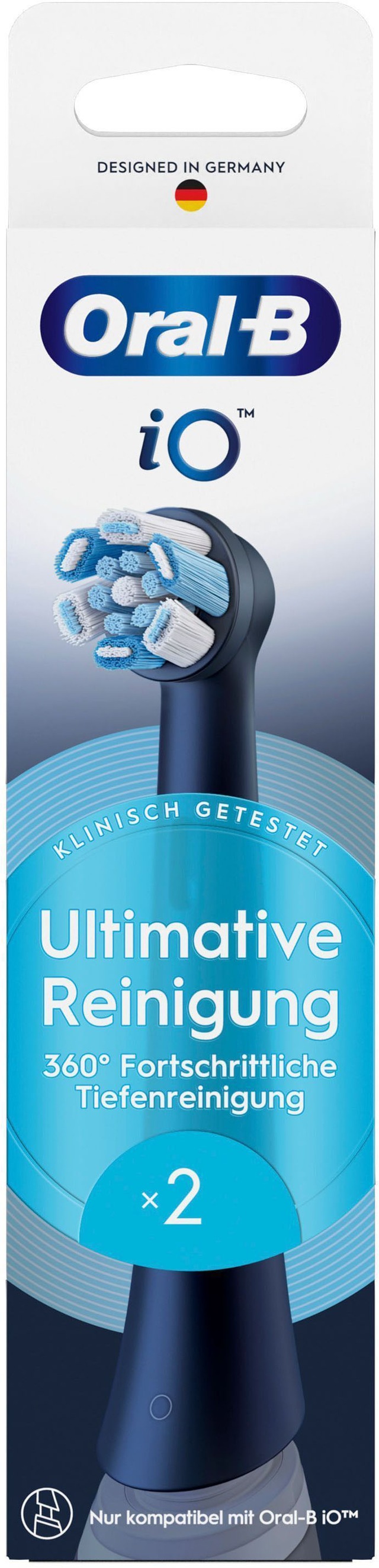 Oral-B Aufsteckbürsten »iO Ultimative Reinigung« für fortgeschrittene Tiefenreinigung und Plaque-Entfernung