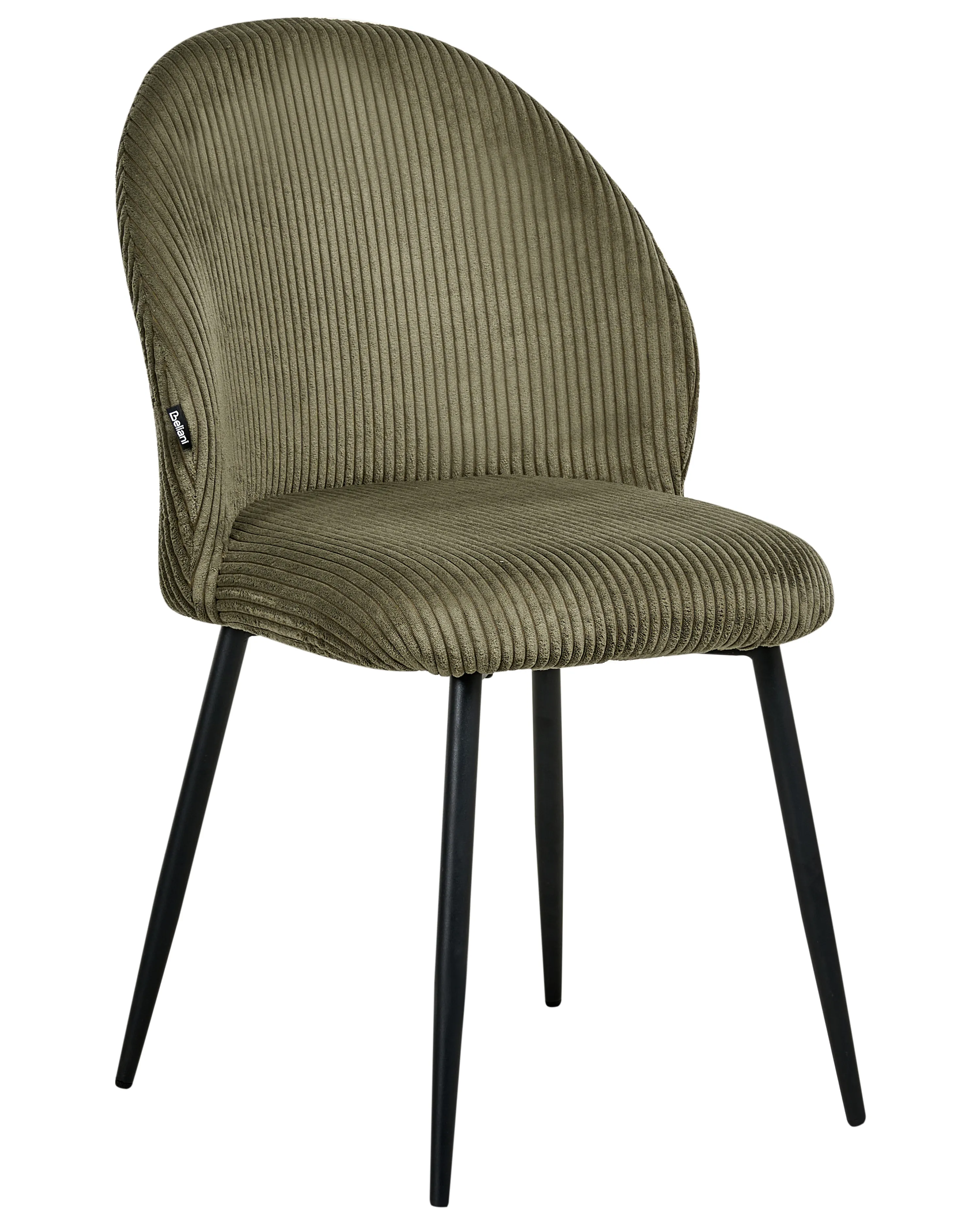 Set van 2 eetkamerstoelen ELOY Corduroy Donkergroen