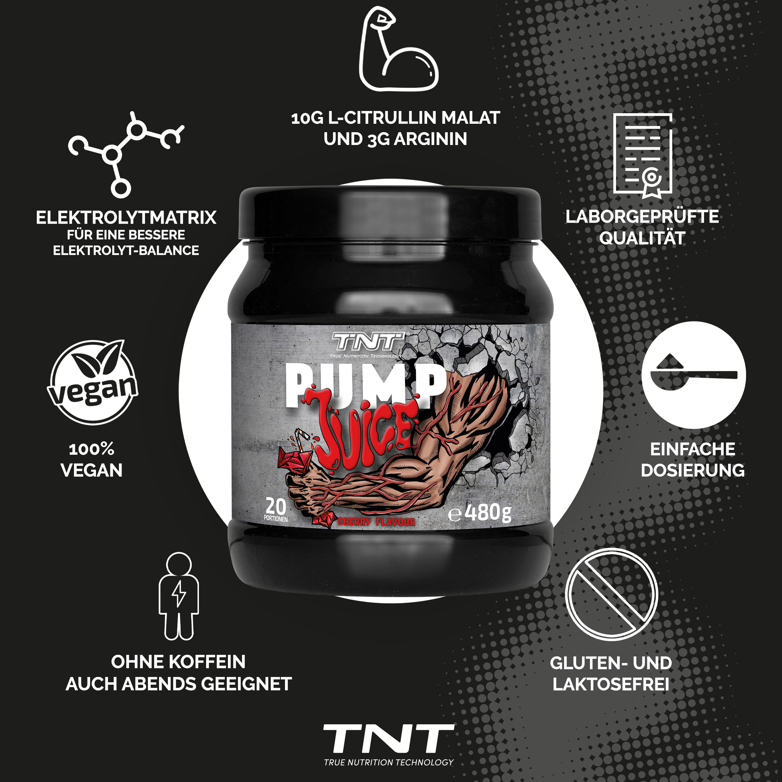 TNT Pump Juice Pump-Booster ohne Koffein