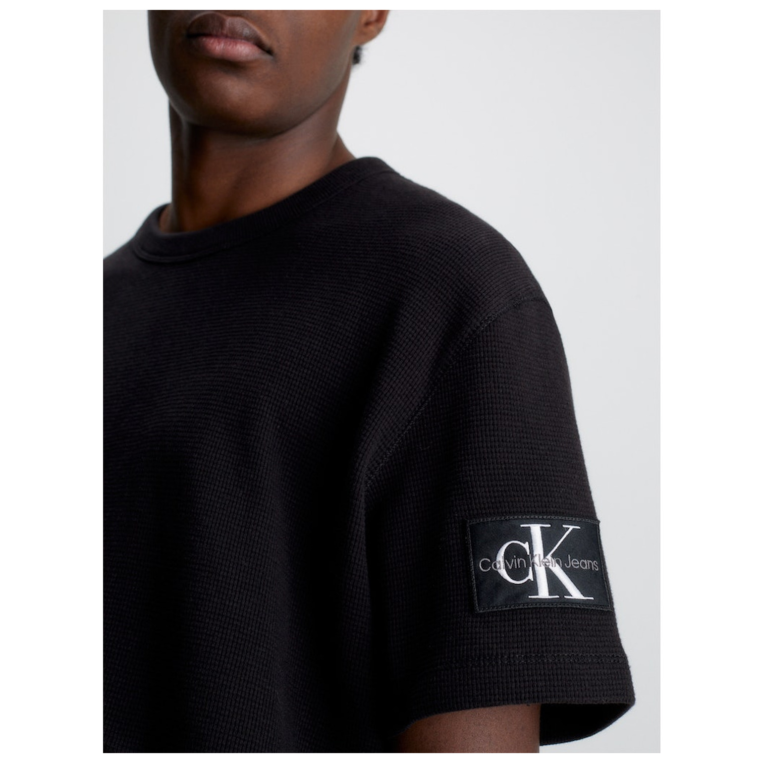 CK Jeans BADGE WAFFLE TEE
