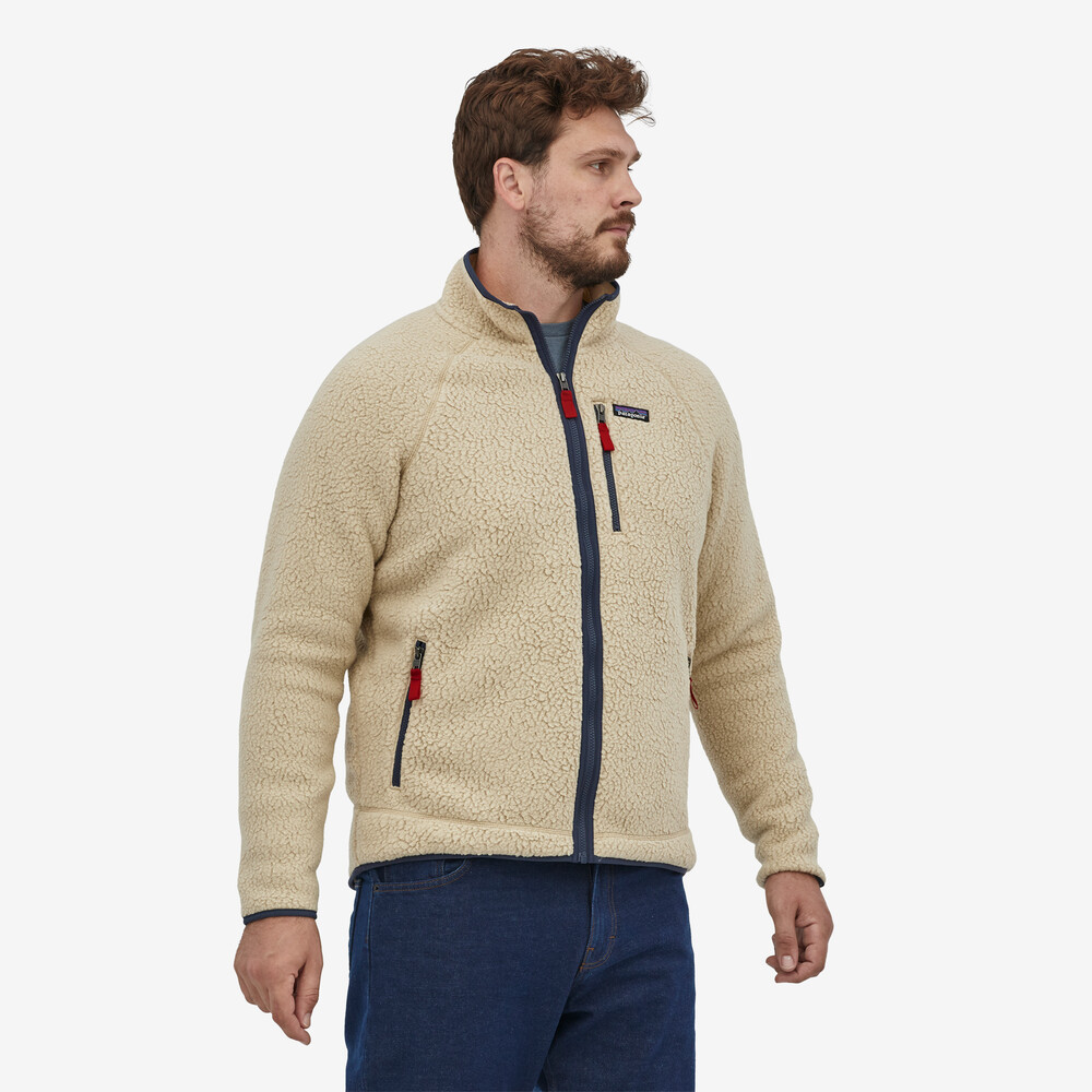 Herren-Retro-Fleecejacke