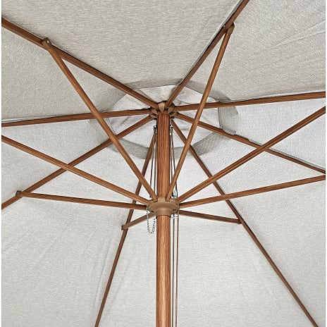 San Diego parasol med snoretræk Ø:350 cm - beige