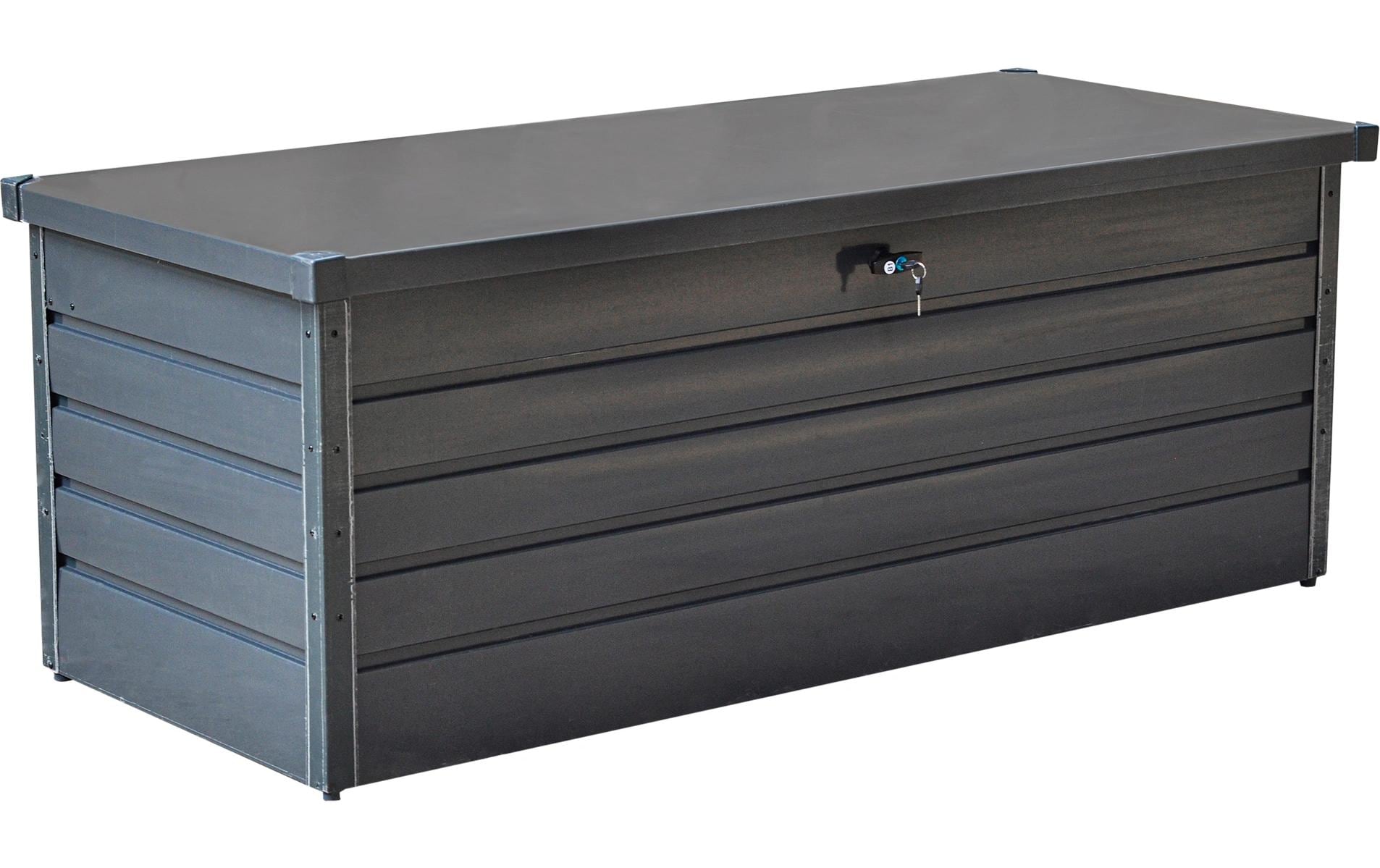 Gerätetruhe Metall, 165 x 70 x 62 cm, Anthrazit<br>Gartenbox