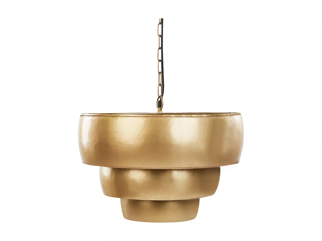 Lampe suspension MBANGO Métal Doré